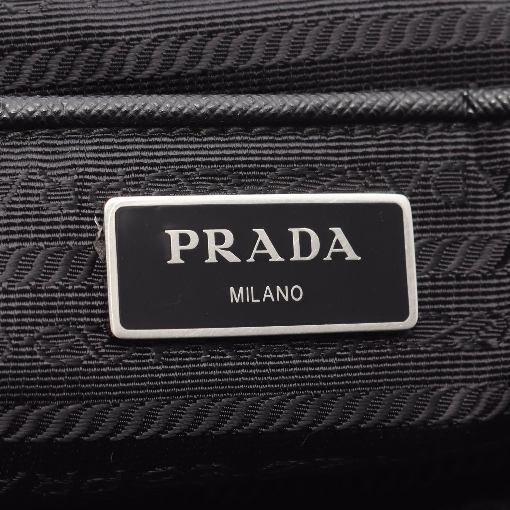 Prada Prada Prada Nylon Leather 2way Tote Bag Leather Tote Bag DUTY FREE for USA Size ONE SIZE - 4 Thumbnail