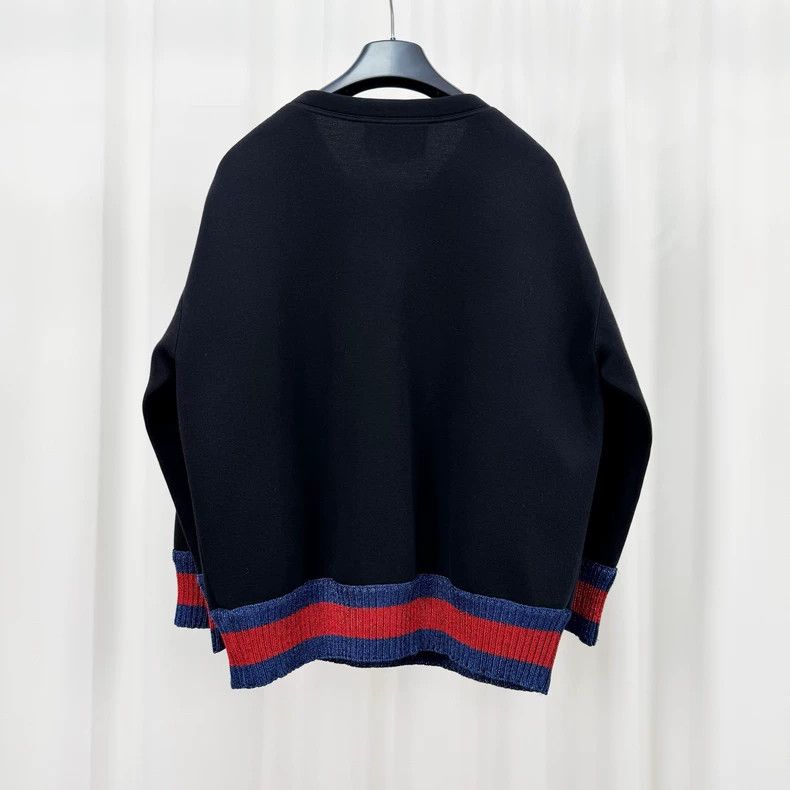 Gucci Gucci Embroidered Puppy Space Cotton Sweatshirt-yf Size US M / EU 48-50 / 2 - 2 Thumbnail