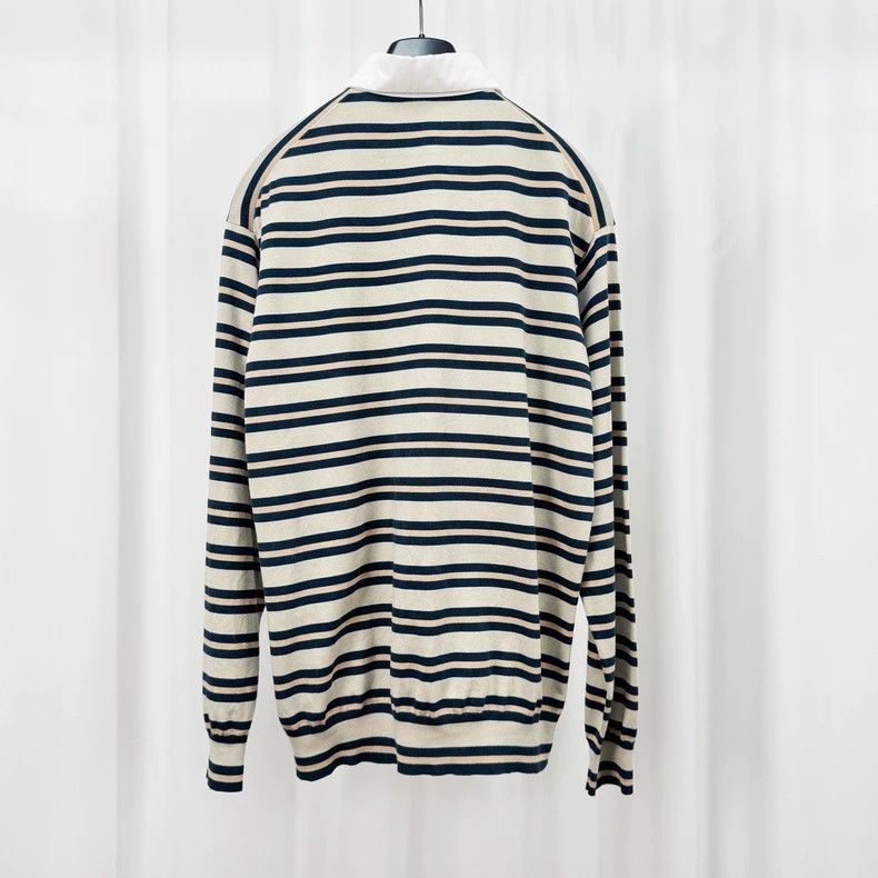 Louis Vuitton Louis Vuitton Striped Collar Knit Sweater-yf Size US XS / EU 42 / 0 - 2 Thumbnail