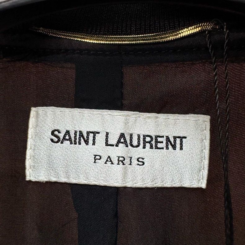 Saint Laurent Paris Saint Laurent Black Pink Silk Bomber Jacket-yf Size US M / EU 48-50 / 2 - 5 Thumbnail