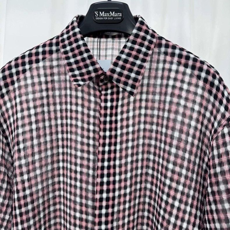 Dior Dior Check Seersucker Long Sleeve Shirt-yf Size US M / EU 48-50 / 2 - 3 Thumbnail