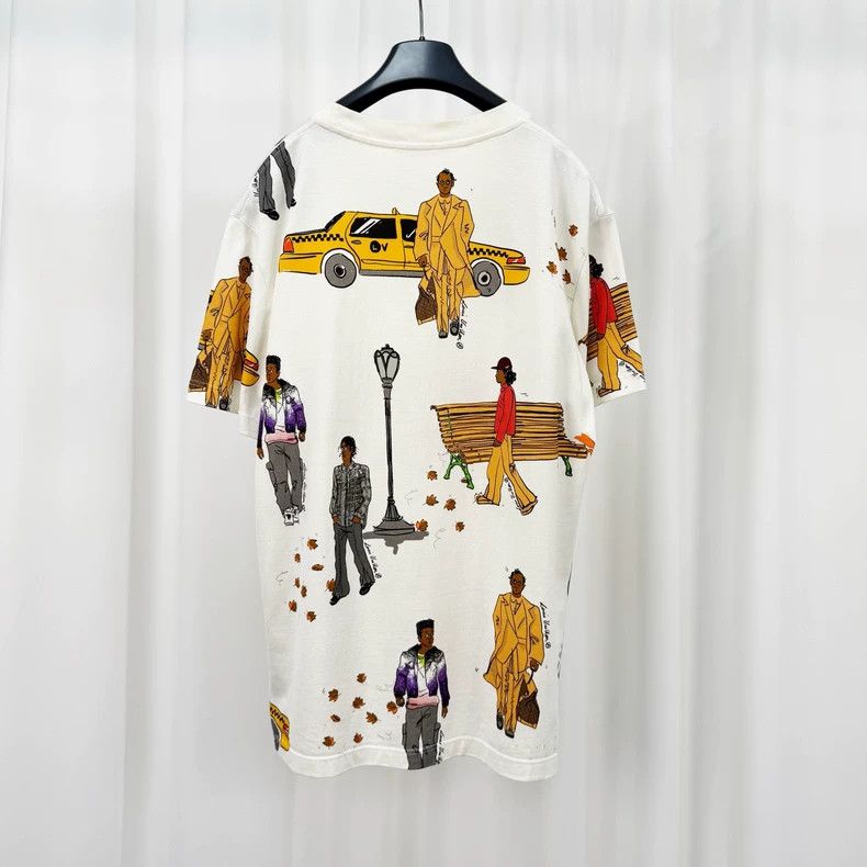 Louis Vuitton Louis Vuitton Pedestrian Print Short-Sleeve-yf Size US M / EU 48-50 / 2 - 2 Thumbnail
