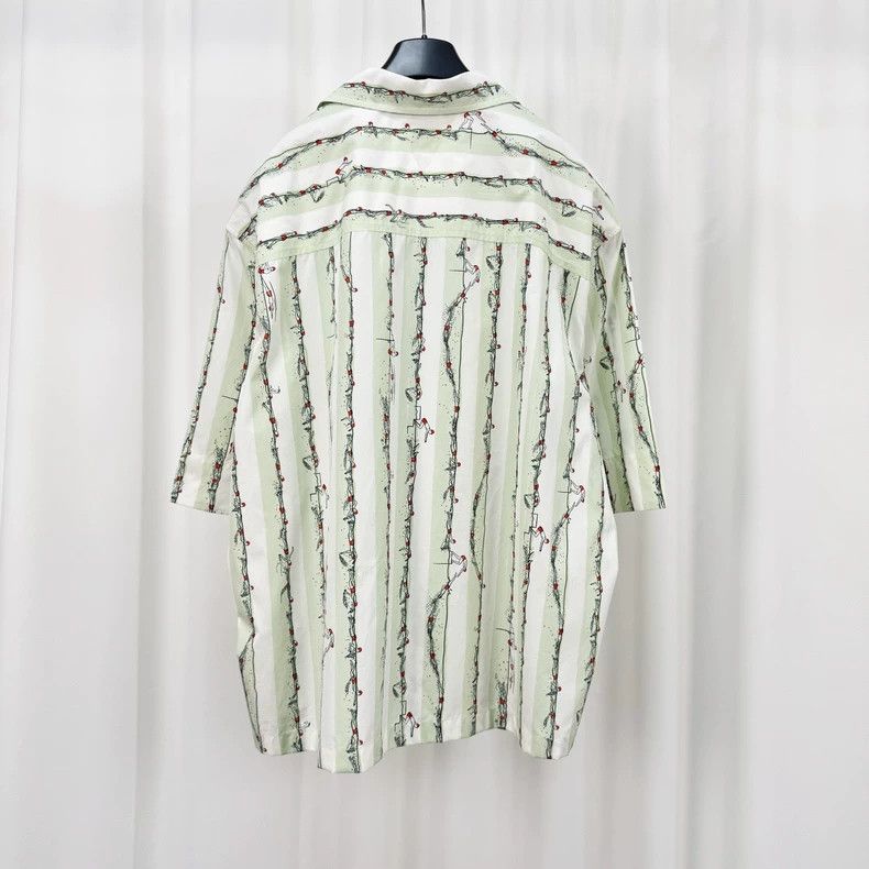 Bottega Veneta Bottega Veneta Dog Stripe Short Sleeve Shirt-yf Size US L / EU 52-54 / 3 - 2 Thumbnail