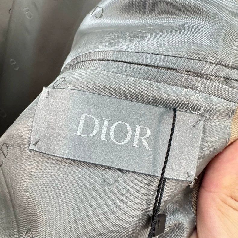 Dior Dior Beige Wool Peak Lapel Blazer-yf Size US M / EU 48-50 / 2 - 6 Thumbnail