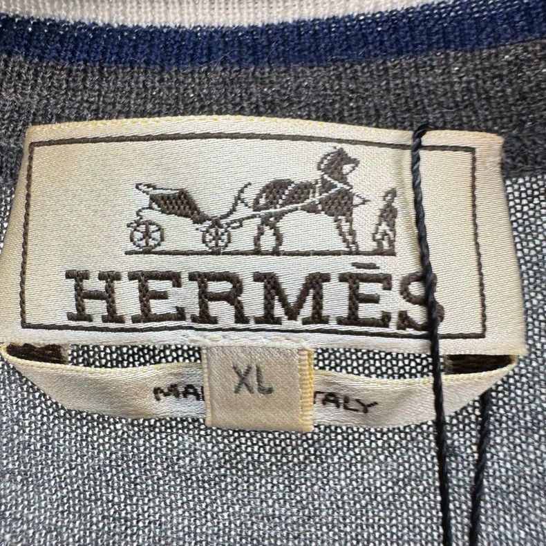 Hermes Hermes Cashmere Zip Knit Jacket-yf Size US XL / EU 56 / 4 - 5 Thumbnail