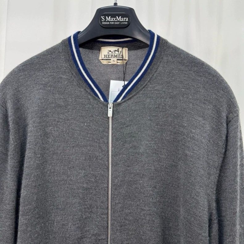 Hermes Hermes Cashmere Zip Knit Jacket-yf Size US XL / EU 56 / 4 - 3 Thumbnail
