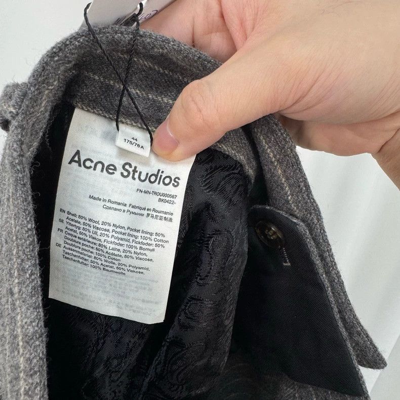 Acne Studios Acne Studios Wool Striped Casual Pants-yf Size US 44 / EU 60 - 6 Thumbnail