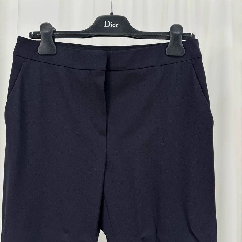 Vintage Maxmara Wool Casual Blue Trousers-yf Size US 40 / EU 56 - 3 Thumbnail