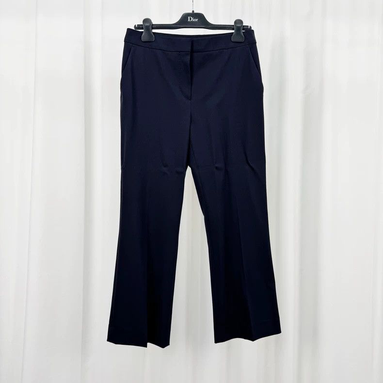 Vintage Maxmara Wool Casual Blue Trousers-yf Size US 40 / EU 56 - 2 Thumbnail