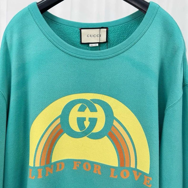 Gucci Gucci Double G Print Sweatshirt-yf Size US L / EU 52-54 / 3 - 3 Thumbnail