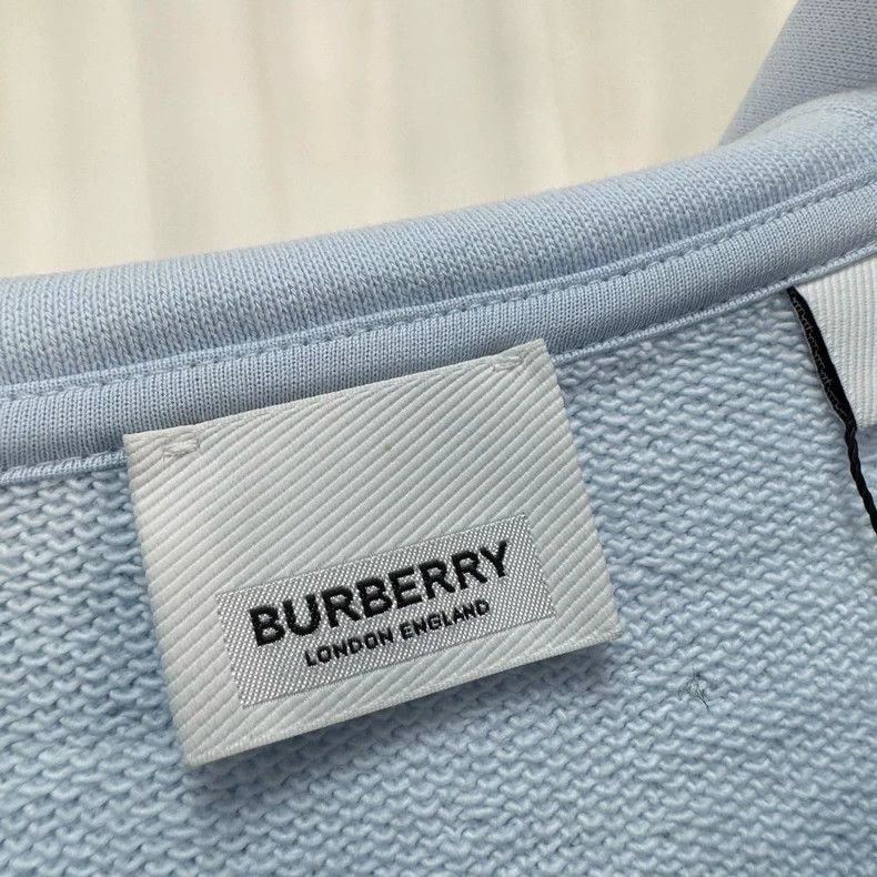 Burberry Burberry Blue Printed Letter Hoodie-yf Size US L / EU 52-54 / 3 - 5 Thumbnail