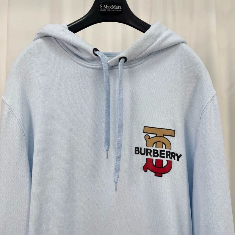 Burberry Burberry Blue Printed Letter Hoodie-yf Size US L / EU 52-54 / 3 - 3 Thumbnail