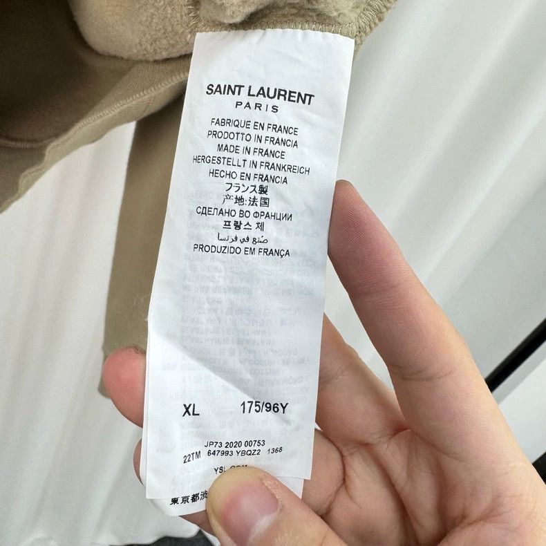 Saint Laurent Paris Saint Laurent Printed Letter Hoodie-yf Size US XL / EU 56 / 4 - 6 Thumbnail