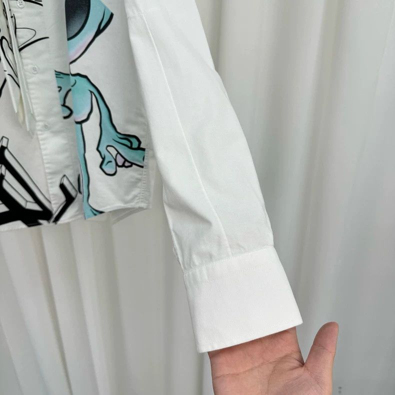 Louis Vuitton Louis Vuitton Alien Print Button Up Shirt-yf Size US XL / EU 56 / 4 - 4 Thumbnail