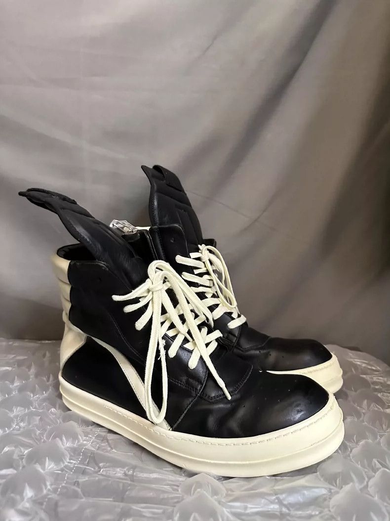 Rick Owens Rick Owens High-Top Leather Sneakers-yf Size US 10.5 / EU 43-44 - 3 Thumbnail
