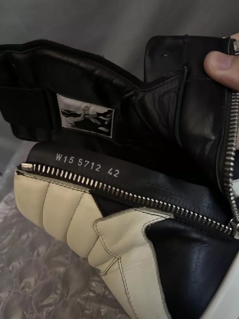 Rick Owens Rick Owens High-Top Leather Sneakers-yf Size US 10.5 / EU 43-44 - 6 Thumbnail