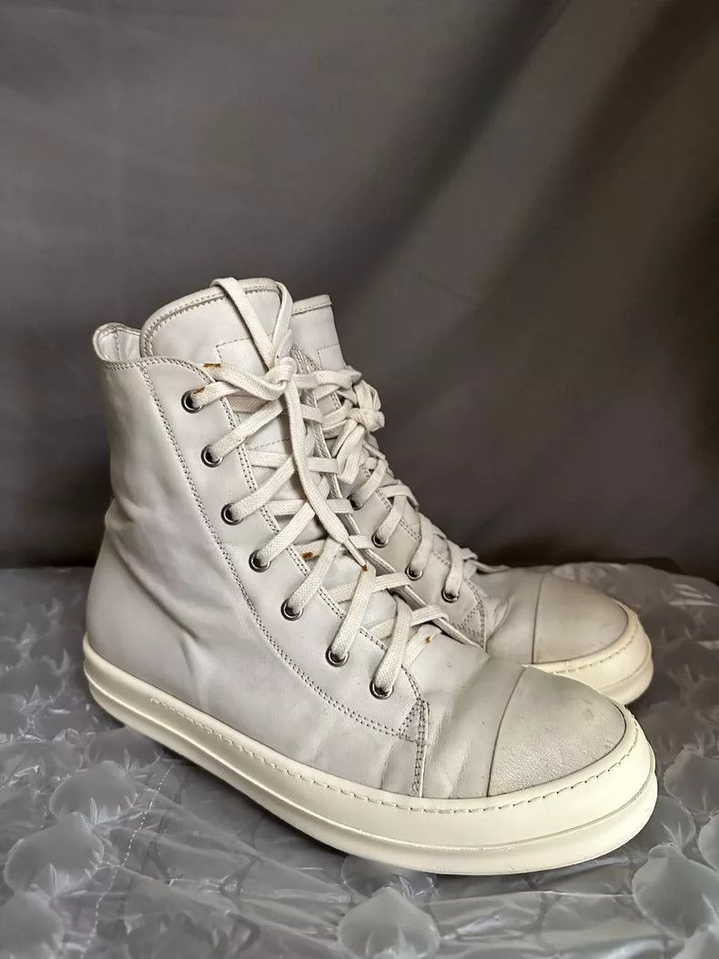 Rick Owens Rick Owens High-Top Leather Sneakers-yf Size US 10.5 / EU 43-44 - 4 Thumbnail