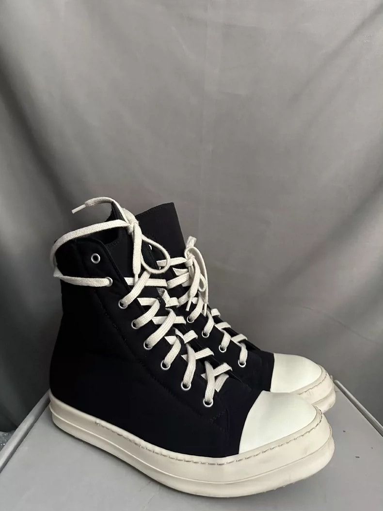 Rick Owens Rick Owens High-Top Cotton Sneakers-yf Size US 10.5 / EU 43-44 - 3 Thumbnail