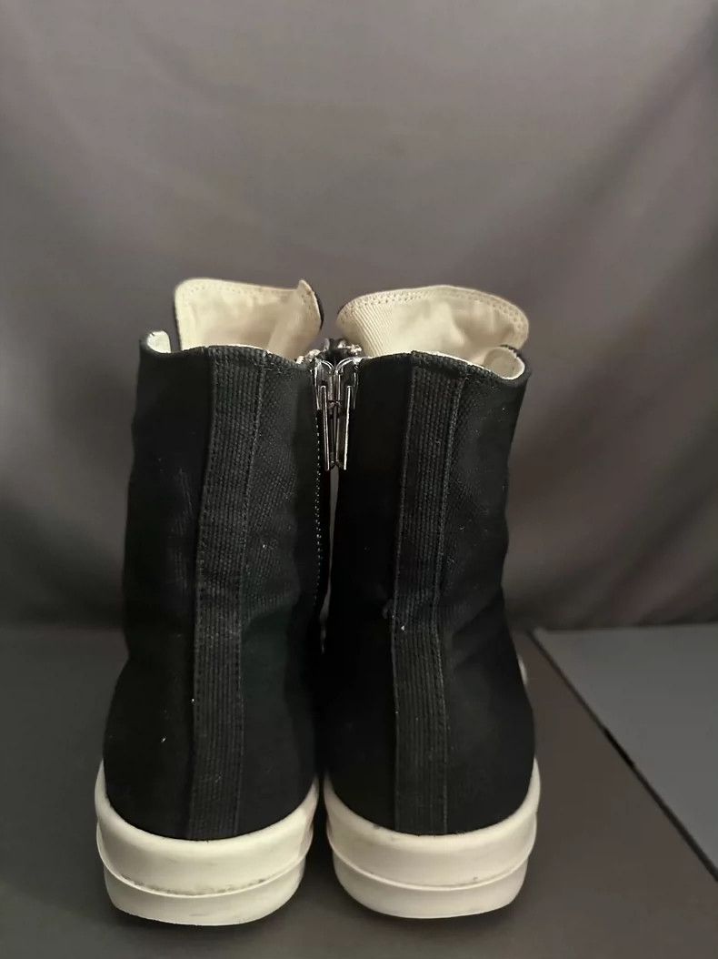 Rick Owens Rick Owens White Silk High-Top Sneakers-yf Size US 9.5 / EU 42-43 - 4 Thumbnail