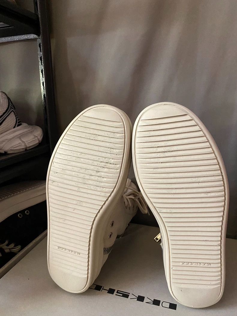 Rick Owens Rick Owens Milk Canvas High-Top Sneakers-yf Size US 10.5 / EU 43-44 - 6 Thumbnail