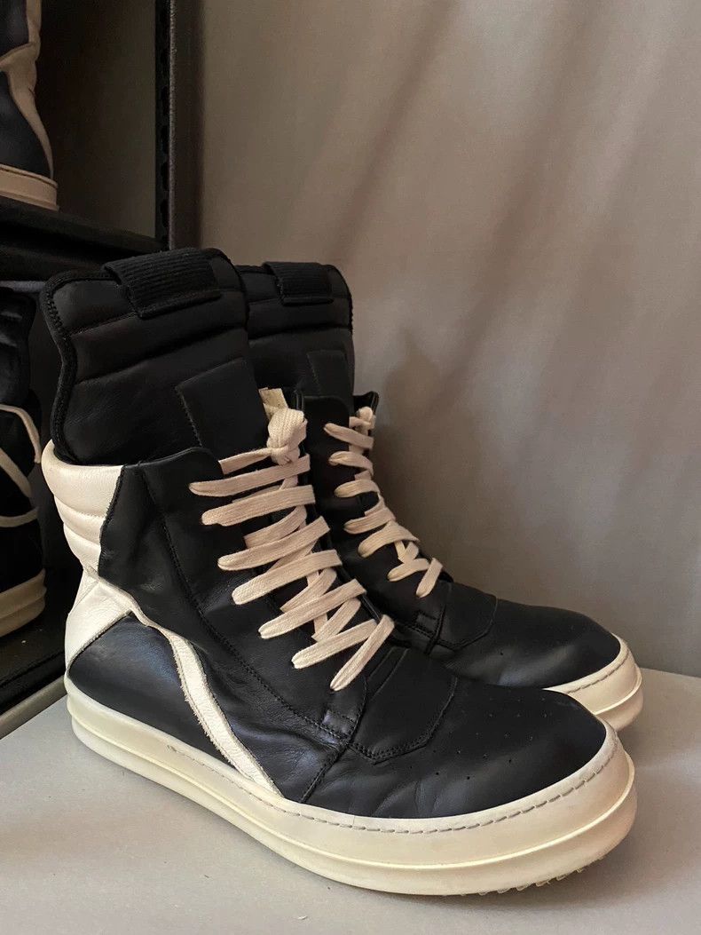 Rick Owens Rick Owens High-Top Leather Sneakers-yf Size US 10.5 / EU 43-44 - 3 Thumbnail