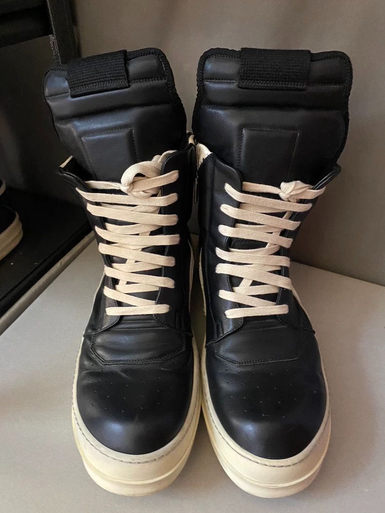 Rick Owens Rick Owens High-Top Leather Sneakers-yf Size US 10.5 / EU 43-44 - 2 Thumbnail