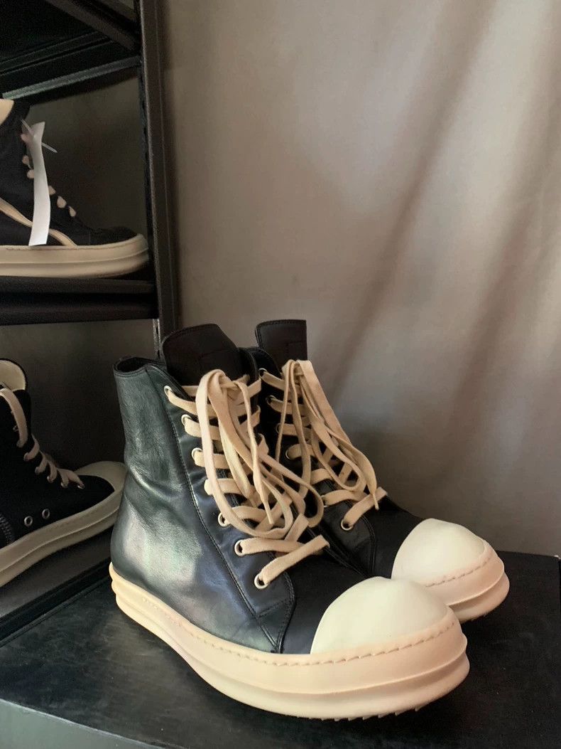 Rick Owens Rick Owens High-Top Leather Sneakers-yf Size US 9.5 / EU 42-43 - 3 Thumbnail