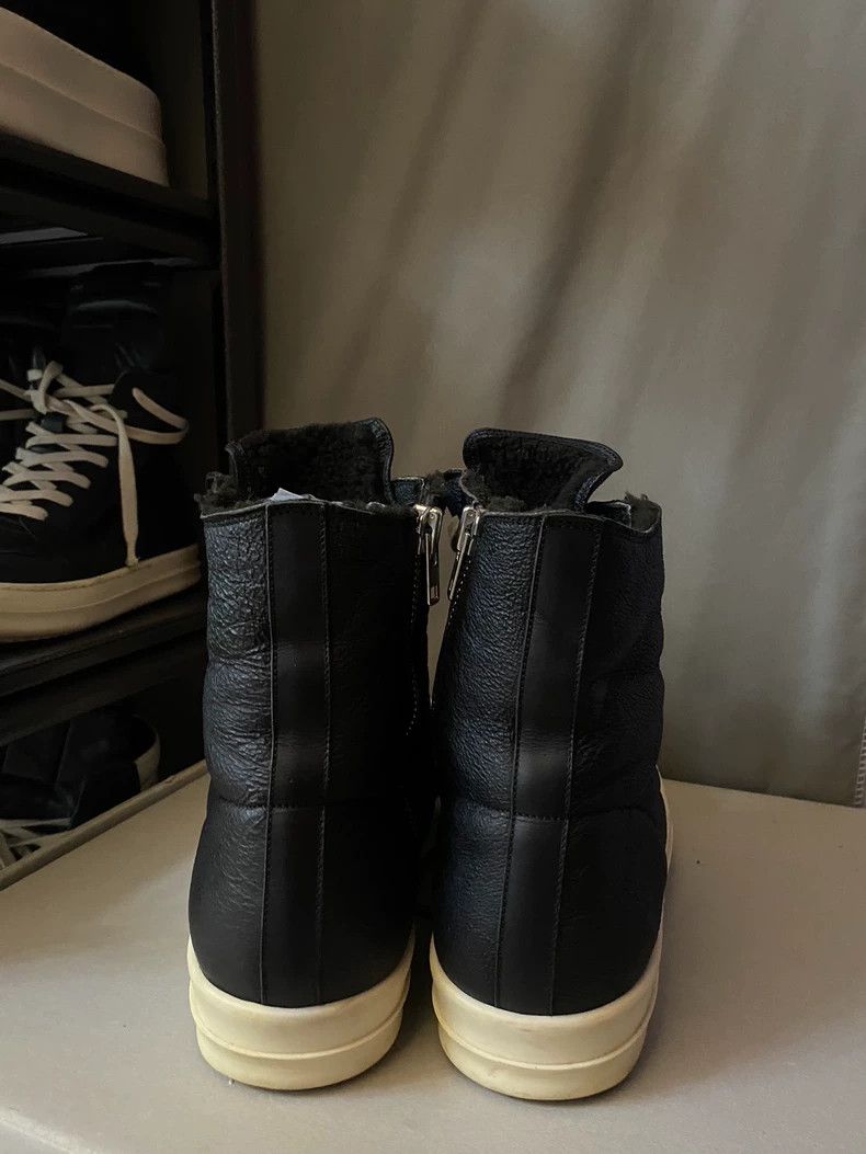 Rick Owens Rick Owens High-Top Leather Fur Sneakers-yf Size US 10.5 / EU 43-44 - 4 Thumbnail
