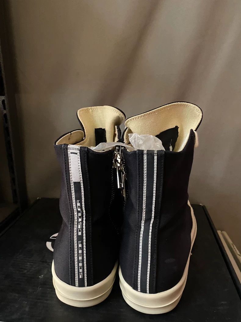 Rick Owens Rick Owens diffusion line silk-like upper high-top canvas shoes-yf Size US 8.5 / EU 41-42 - 4 Thumbnail