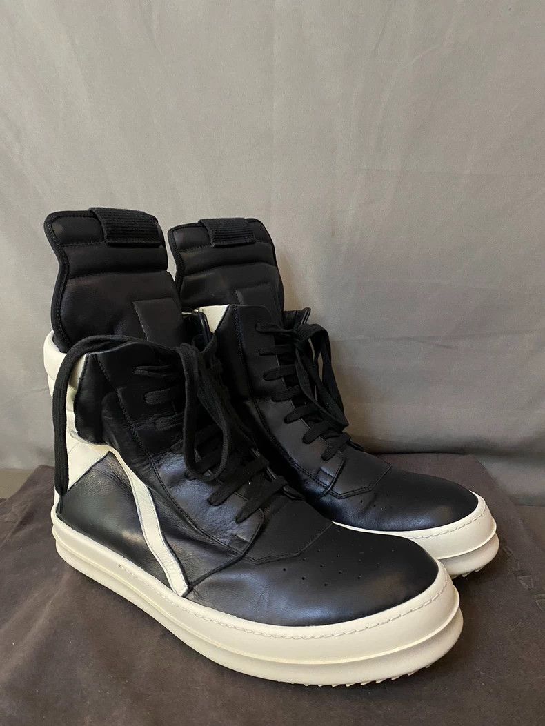 Rick Owens Rick Owens High-Top Leather Sneakers-yf Size US 10.5 / EU 43-44 - 3 Thumbnail