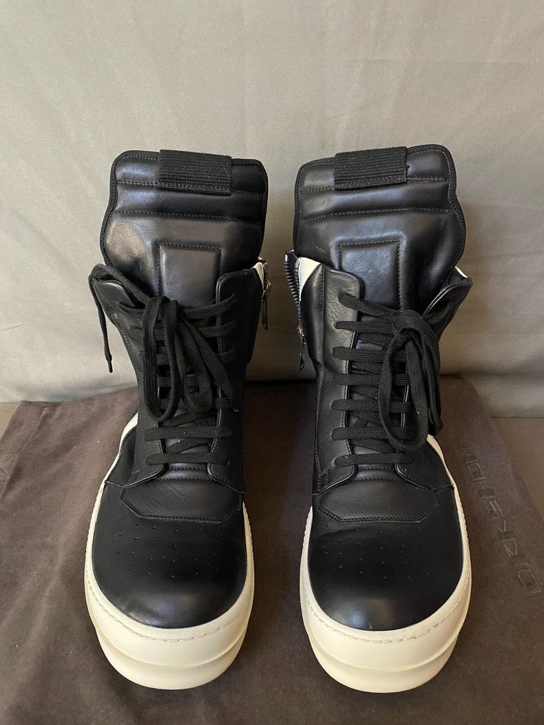 Rick Owens Rick Owens High-Top Leather Sneakers-yf Size US 10.5 / EU 43-44 - 2 Thumbnail