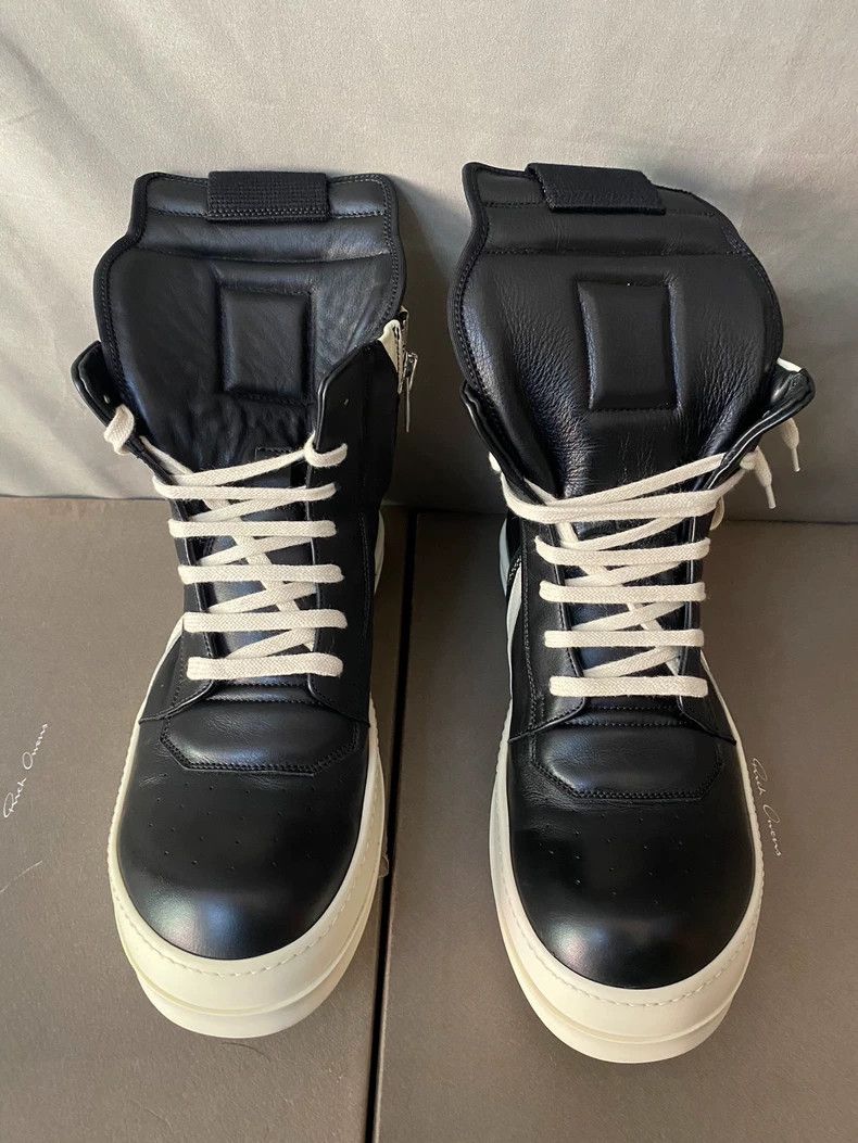 Rick Owens Rick Owens High-Top Leather Sneakers-yf Size US 10.5 / EU 43-44 - 2 Thumbnail