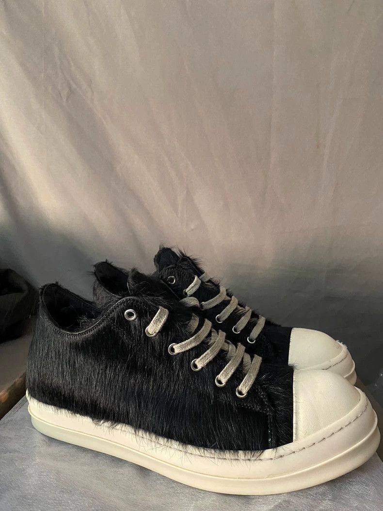 Rick Owens Rick Owens Horsehair Low-Top Sneakers-yf Size US 10.5 / EU 43-44 - 3 Thumbnail