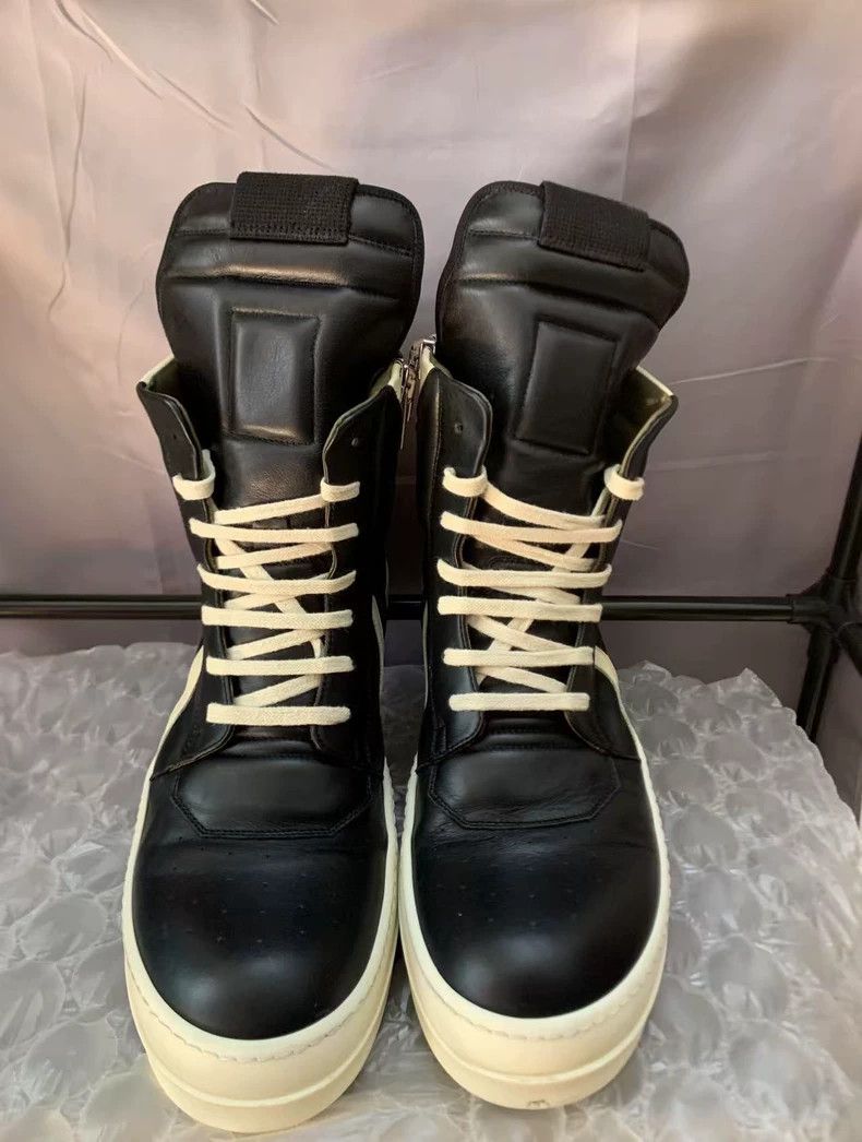 Rick Owens Rick Owens High-Top Leather Sneakers New-yf Size US 12.5 / EU 45-46 - 2 Thumbnail