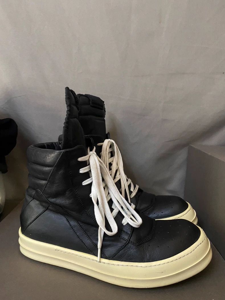 Rick Owens Rick Owens High-Top Leather Sneakers-yf Size US 10.5 / EU 43-44 - 3 Thumbnail