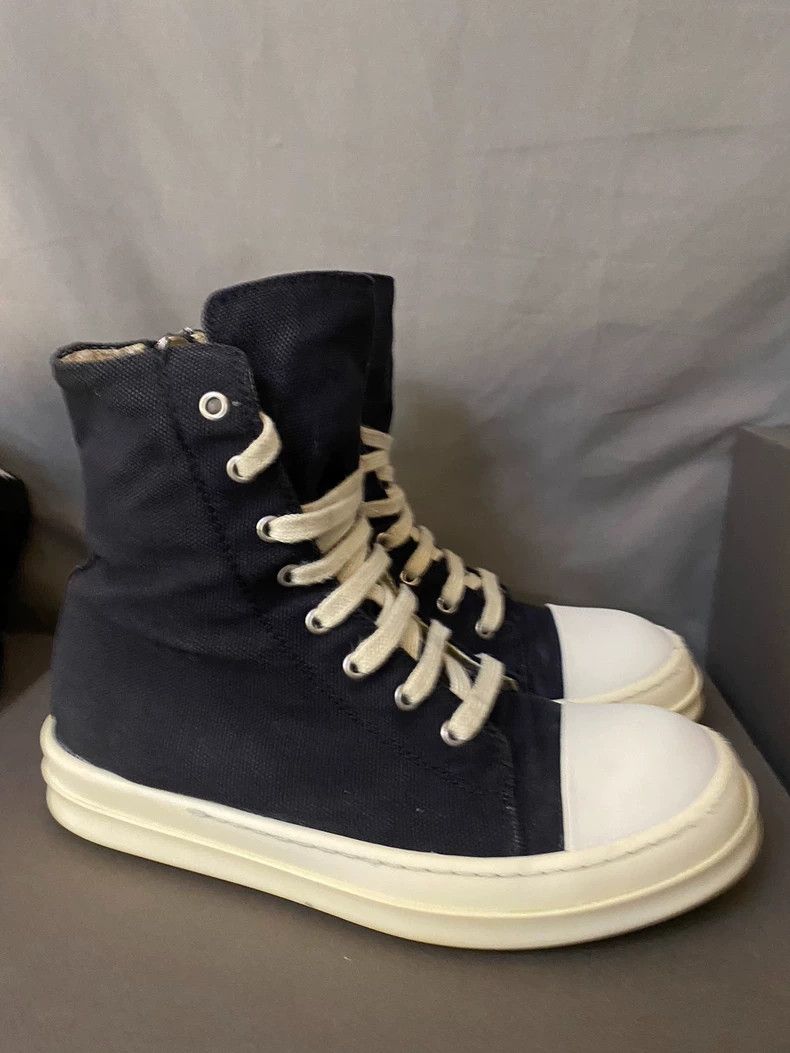 Rick Owens Rick Owens Canvas High-Top Sneakers-yf Size US 9.5 / EU 42-43 - 3 Thumbnail