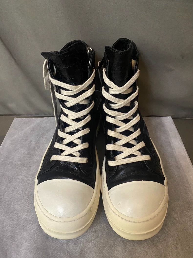 Rick Owens Rick Owens High-Top Leather Sneakers-yf Size US 10.5 / EU 43-44 - 2 Thumbnail