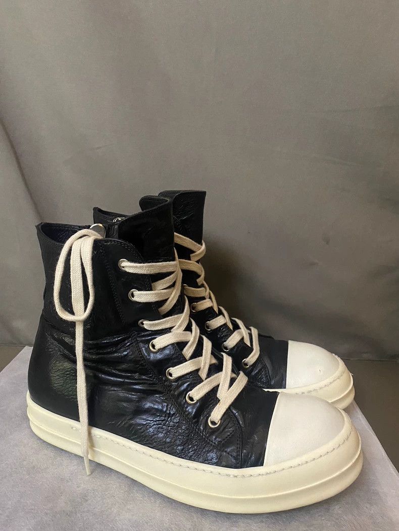 Rick Owens Rick Owens High-Top Leather Sneakers-yf Size US 10.5 / EU 43-44 - 3 Thumbnail