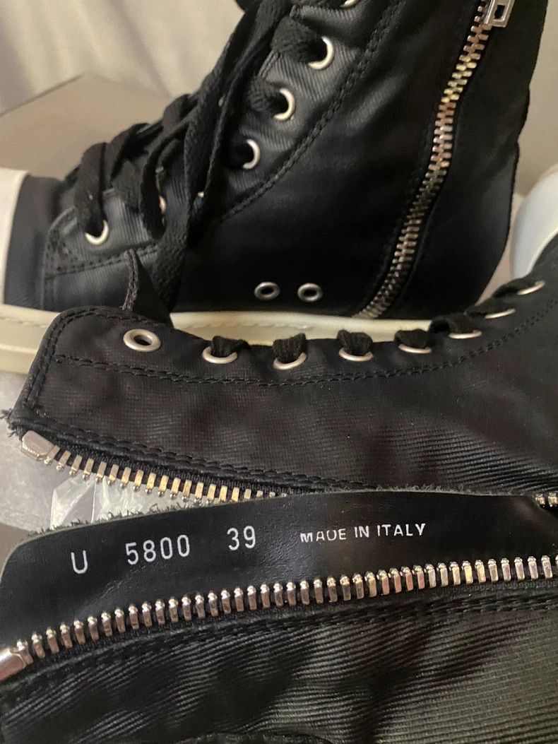 Rick Owens Rick Owens Waxed High-Top Sneakers-yf Size US 8.5 / EU 41-42 - 6 Thumbnail