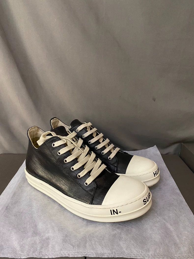 Rick Owens Rick Owens Low-Top Waxed Sneakers-yf Size US 10 / EU 43 - 3 Thumbnail