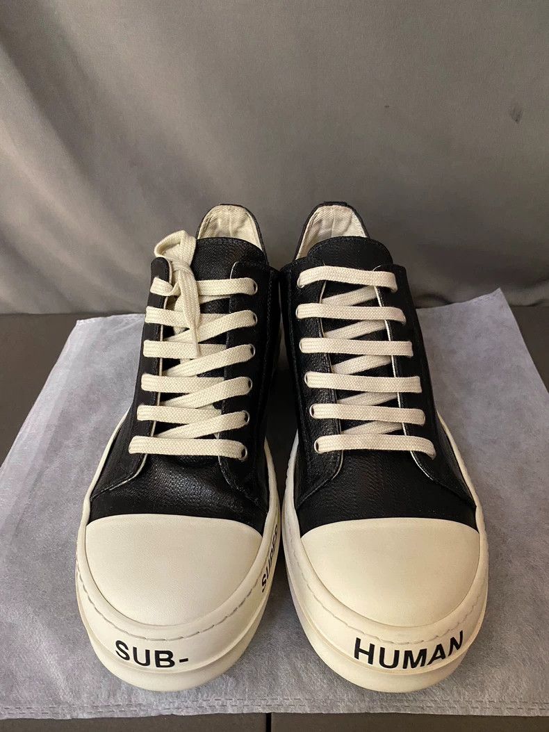 Rick Owens Rick Owens Low-Top Waxed Sneakers-yf Size US 10 / EU 43 - 2 Thumbnail