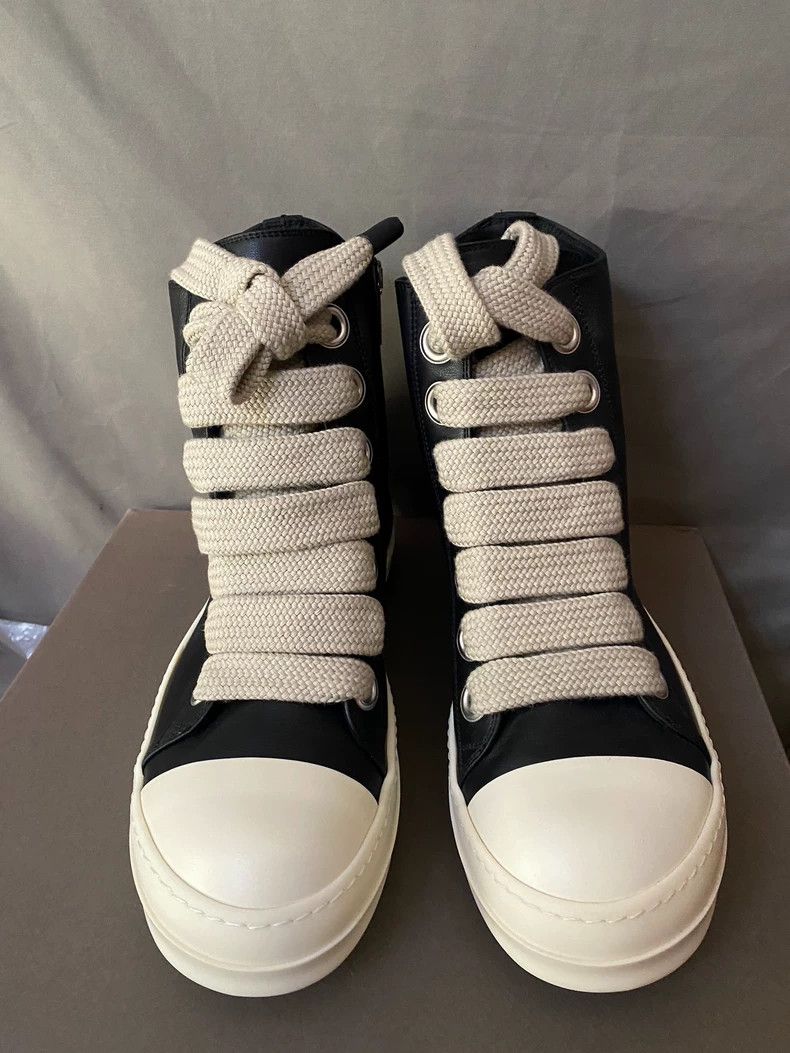 Rick Owens Rick Owens High-Top Leather Sneakers-yf Size US 10.5 / EU 43-44 - 2 Thumbnail