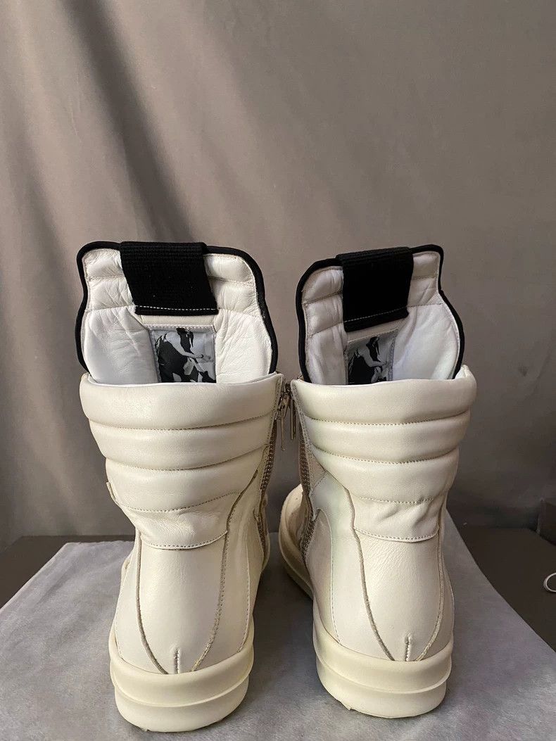 Rick Owens Rick Owens White Leather High-Top Boots-yf Size US 10.5 / EU 43-44 - 4 Thumbnail