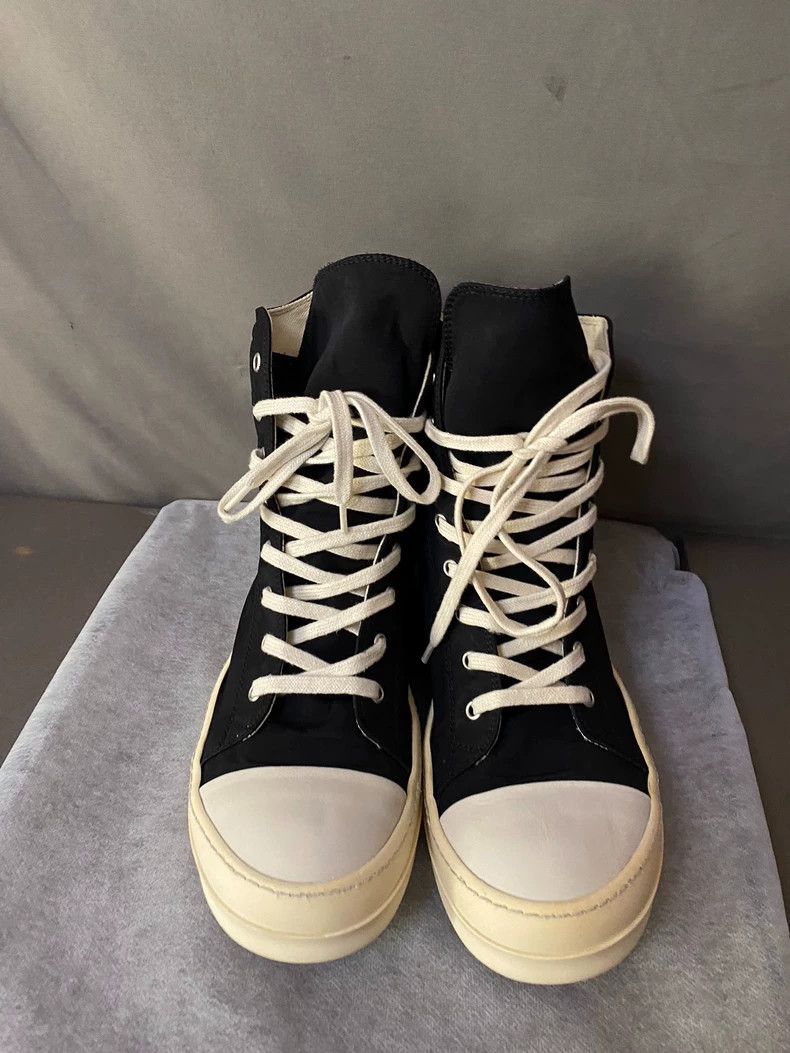 Rick Owens Rick Owens High-Top Canvas Sneakers-yf Size US 9.5 / EU 42-43 - 2 Thumbnail