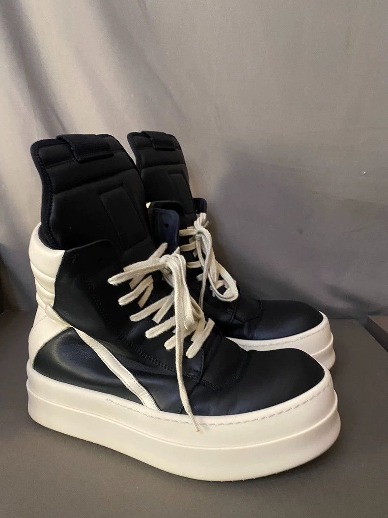 Rick Owens Rick Owens High-Top Leather Sneakers-yf Size US 10.5 / EU 43-44 - 3 Thumbnail