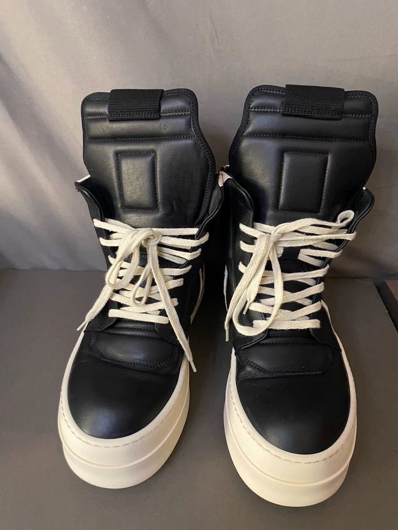 Rick Owens Rick Owens High-Top Leather Sneakers-yf Size US 10.5 / EU 43-44 - 2 Thumbnail