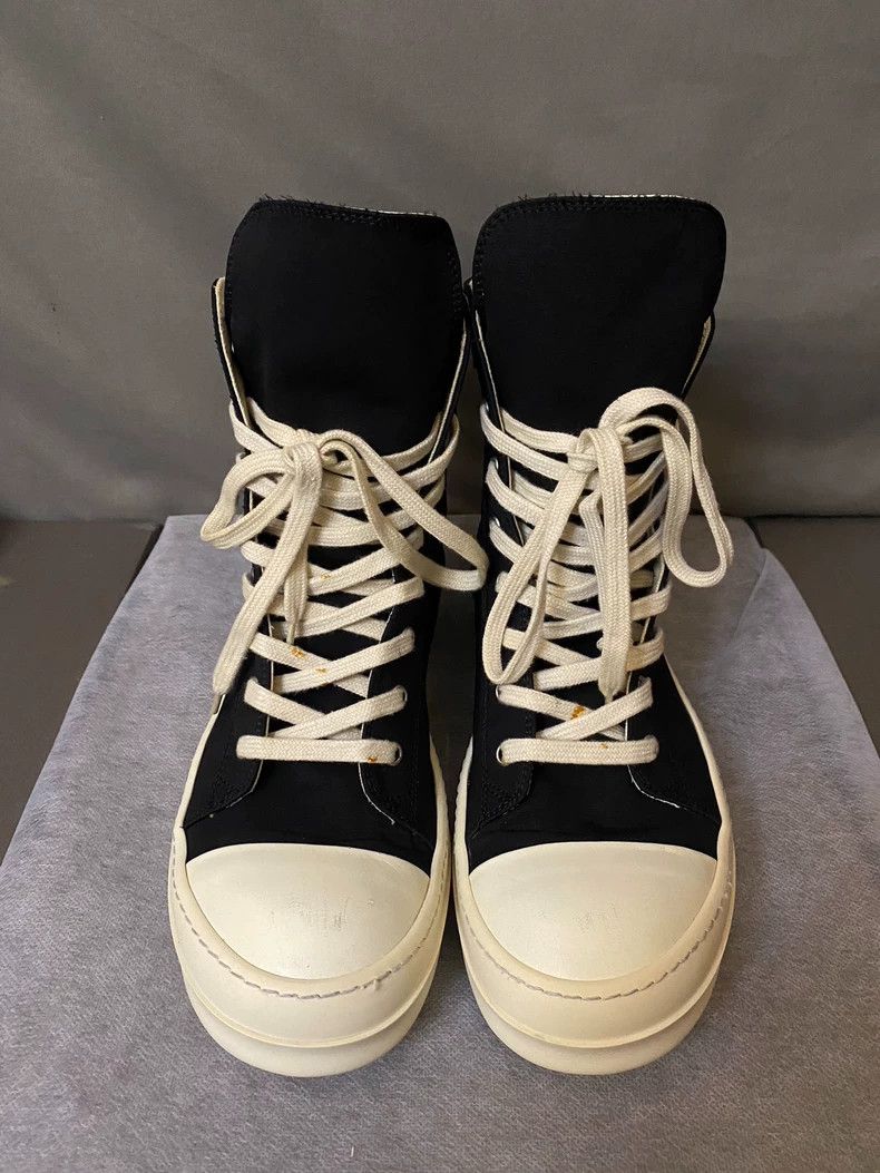 Rick Owens Rick Owens High-Top Canvas Sneakers-yf Size US 10.5 / EU 43-44 - 2 Thumbnail