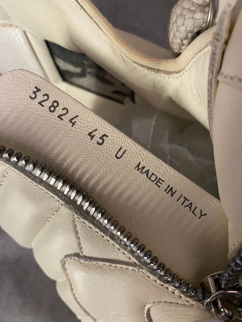 Rick Owens Rick Owens White High-Top Sneakers-yf Size US 11.5 / EU 44-45 - 7 Thumbnail