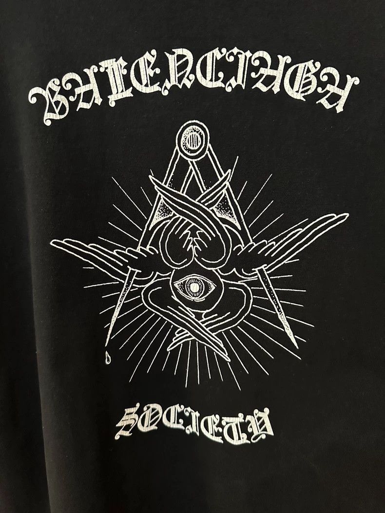 Balenciaga Balenciaga Devil Eye Short Sleeve Tee-yf Size US XS / EU 42 / 0 - 2 Thumbnail