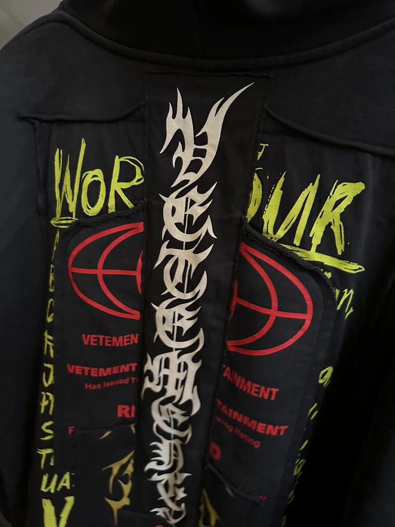 Vetements Patchwork Graphic Hoodie-yf